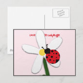 Lady Bug Lovin Briefkaart (Voorkant / Achterkant)