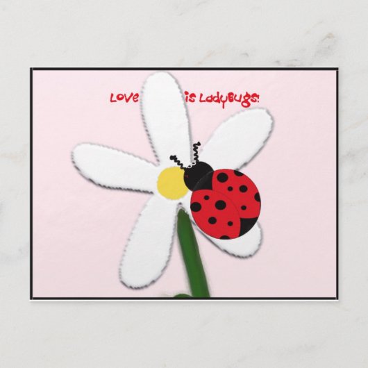 Lady Bug Lovin Briefkaart (Voorkant)