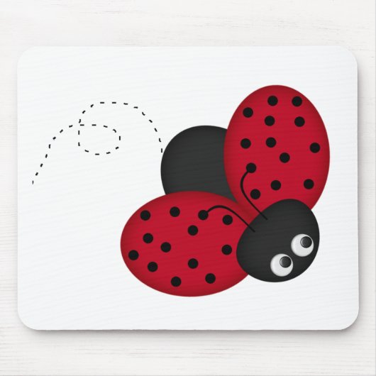 Lady Bug Luck mousepad Muismat (Voorkant)