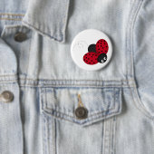 Lady Bug Luck pin Ronde Button 5,7 Cm (In situ)