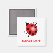 Lady Bug | Magneet (Voorkant / Achterkant)