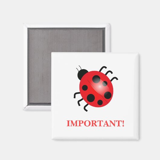 Lady Bug | Magneet (Voorkant / Achterkant)