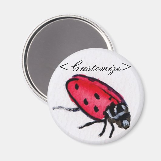 Lady Bug Magnet (Voorkant / Achterkant)