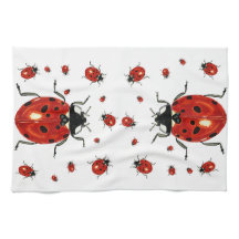Lady Bug Microfiber Waffle Handdoek
