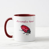 Lady Bug-Mok (personaliseren met naam) Mok (Links)