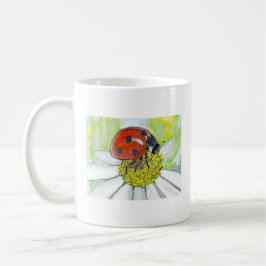 Lady Bug on A Daisy Koffiemok