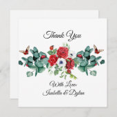 Lady Bug ontwerp Dank u kaart (Voorkant / Achterkant)