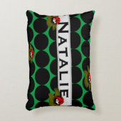 Lady Bug op Lilly Pad accent kussen (Voorkant(Verticaal))