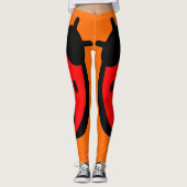 Lady Bug Oranje Leggings (Voorkant)
