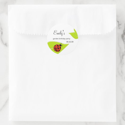 Lady Bug Party Label (Tas)