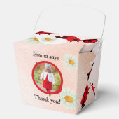 lady bug party photo bedankdoosjes (Voorkant)