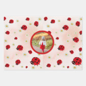 lady bug party photo inpakpapier vel (Voorkant)