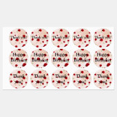 Lady bug party photo labels (Vel)