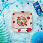 lady bug party photo papieren bordje (Feest)