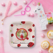 lady bug party photo papieren bordje (Feest)