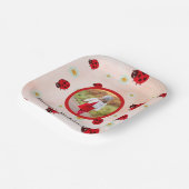 lady bug party photo papieren bordje (Gebogen)