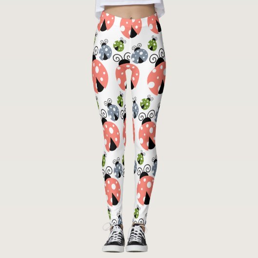 Lady Bug Pattern-Leggings Leggings (Voorkant)