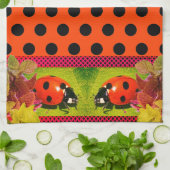 Lady Bug Polka Dots Kitchen Towels Theedoek (Gevouwen)