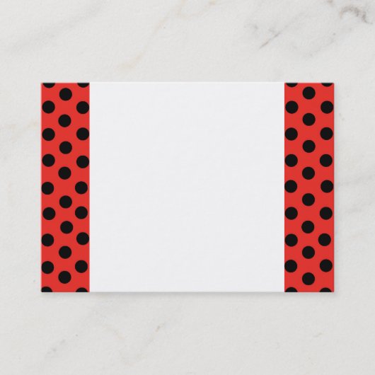 Lady Bug Polka Dots Visitekaartje (Voorkant)
