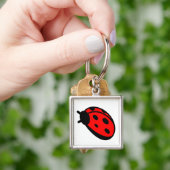Lady Bug Print Sleutelhanger (Hand)