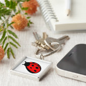Lady Bug Print Sleutelhanger (Zijkant)