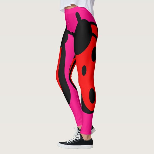 Lady Bug Roze Leggings (Links)