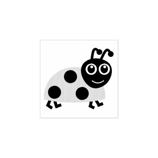 Lady Bug Rubberstempel (Afrduk)