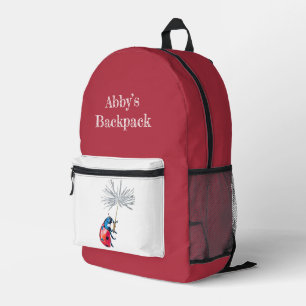 Lady Bug Rugzak met aanpasbare naam