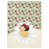 Lady Bug Schattigee Patroon Kinder Custom Klembord (Achterkant)