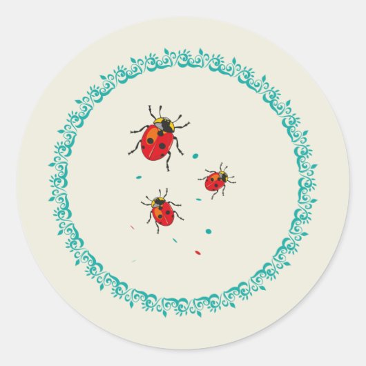 Lady Bug Serie - Sticker (Voorkant)