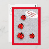 Lady Bug Shoe Sale Funny Briefkaart (Voorkant / Achterkant)