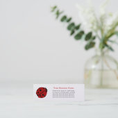 Lady Bug Skinny Visitekaartje (Staand voorkant)