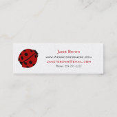 Lady Bug Skinny Visitekaartje (Achterkant)