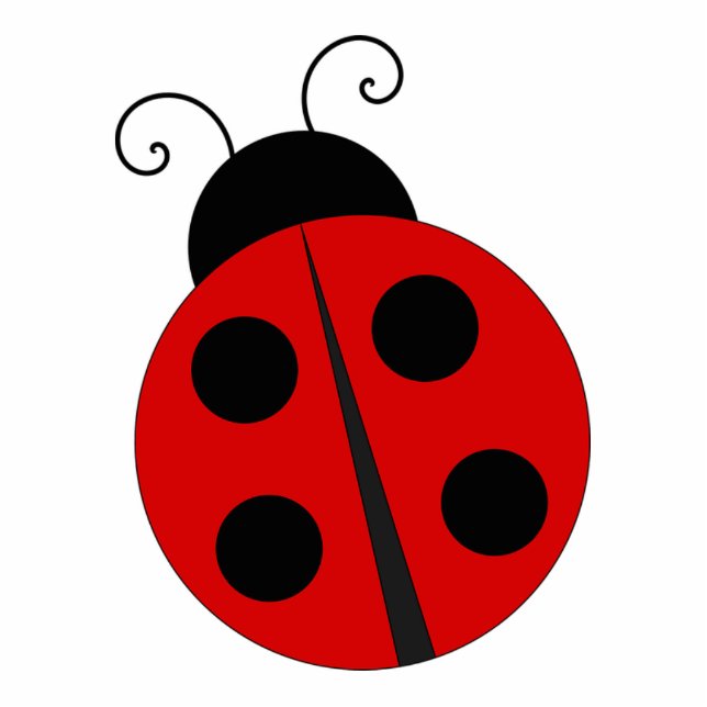 Lady Bug Staand Fotobeeldje (Voorkant)