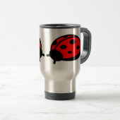 Lady Bug Stainless Steel 15 oz Reis/Commuter Mok (Voorkant rechts)
