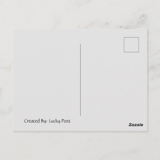 Lady Bug Stamp Airmail Postkruising Briefkaart (Achterkant)