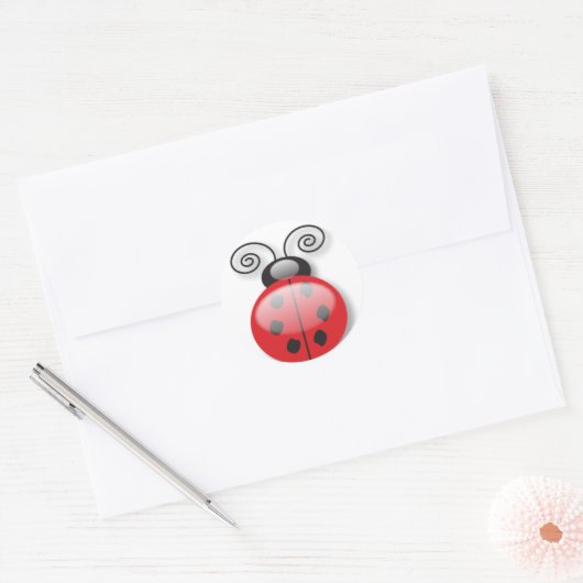 Lady Bug stickers (Envelop)