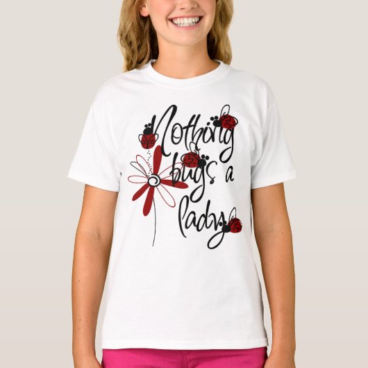 Lady Bug T-Shirt voor kinderen (Voorkant)