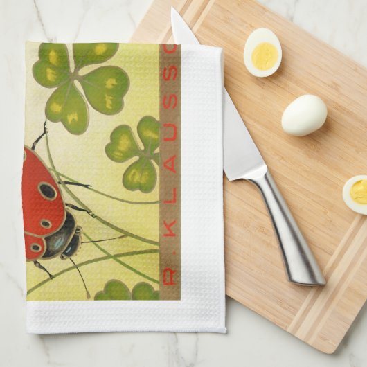 Lady Bug Tea Towel Theedoek (Quarter Fold)