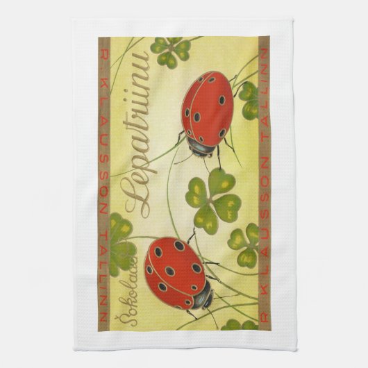 Lady Bug Tea Towel Theedoek (Verticaal)
