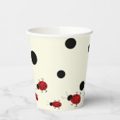 Lady Bug Theme Birthday-Baby shower- Papieren Bekers (Links)