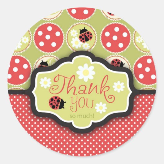 Lady Bug TY Sticker (Voorkant)