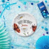 Lady Bug Verjaardag Tuin Party Papieren Bordje (Feest)