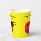Lady Bug verjaardagsfeestje Papieren Bekers (Links)