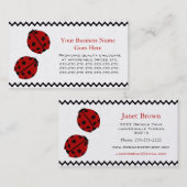 Lady Bug Visitekaartje (Voorkant / Achterkant)