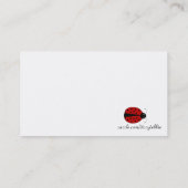 Lady Bug-visitekaartje Contactkaartje (Achterkant)