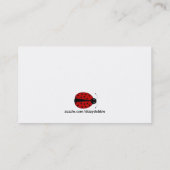 Lady Bug-visitekaartje Contactkaartje (Achterkant)