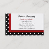 Lady Bug-Visitekaartjes Visitekaartje (Achterkant)