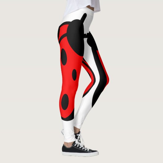 Lady Bug Witte Leggings (Rechts)