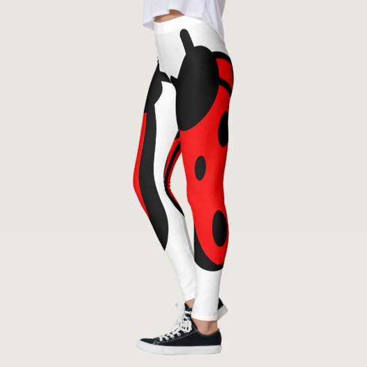 Lady Bug Witte Leggings (Links)